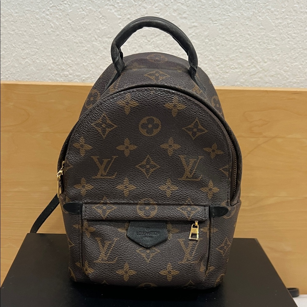 Louis Vuitton Brown and Gold Monogram Backpack